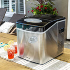 Newair Portable Ice Maker 50 lb. Daily, 12 Cubes in Under 7 Minutes - Compact Countertop Design - 3 Size Bullet Shaped Ice - for Kitchen/Office/RV/Bar - Stainless Steel - image 12