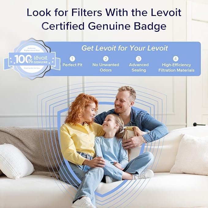 Air Purifiers for Home Large Room Up to 1800 Ft² in 1 Hr with Washable Pre-Filter, Air Quality Monitor, Smart WiFi, HEPA Sleep Mode for Allergies, Pet Hair in Bedroom, Vital 200S-P, White - image 6