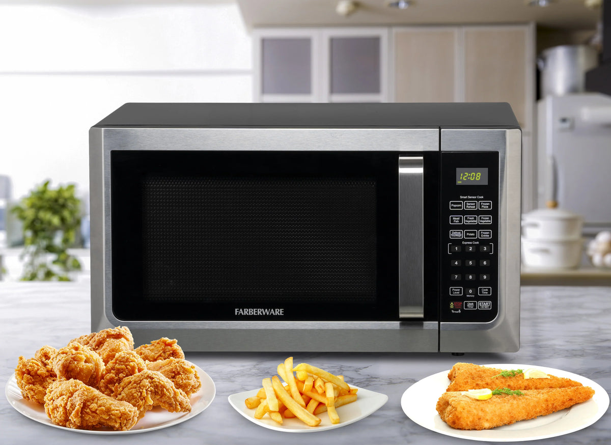 Farberware FMGZ09BKA 0.9 Cu. Ft. Microwave Oven, 900W, Digital Control, LED Display, 6 Cooking Presets, Black - image 21