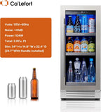 24'' Wine Cooler Refrigerator - 46 Bottle Wine Fridge Dual Zone with Modern Touch Intelligent Digital 40°-65°F Low Noise, Built in or Freestanding Wine Cooler for Home and Kitchen - image 21