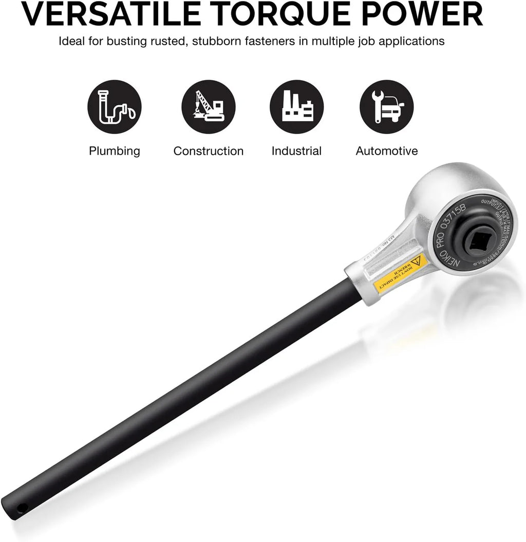 PRO 03715B 1/2" Drive Torque Wrench, 1100 Foot-Pound Heavy Duty Torque Multiplier Wrench, Cr-Mo and Chrome-Vanadium - image 3