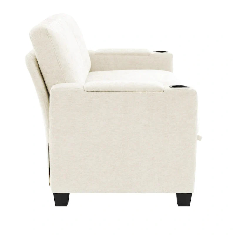 Versatile Chenille Storage Loveseat Sofa - image 11