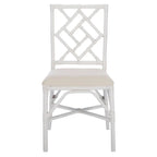 Set of 2 SAFAVIEH Maye Rattan Accent Chairs with Cushions - Dimensions: 18.5" W x 20.9" L x 35.8" H - image 1