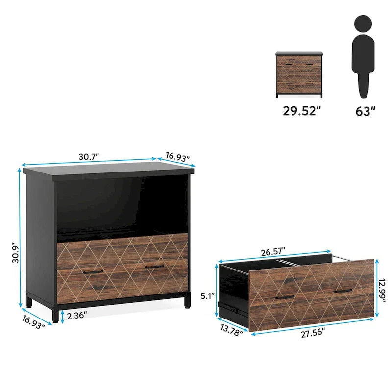 2-Drawer Lateral File Cabinet for Office Organization - image 10