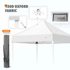 EAGLE PEAK 5x5 Pop up Canopy Tent Instant Outdoor Canopy Easy Set - up Straight Leg Folding Shelter（blue） - image 58