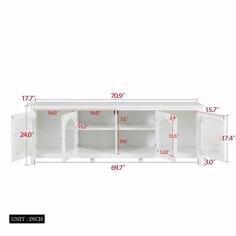71-Inch Modern TV Cabinet Entertainment Center - image 15