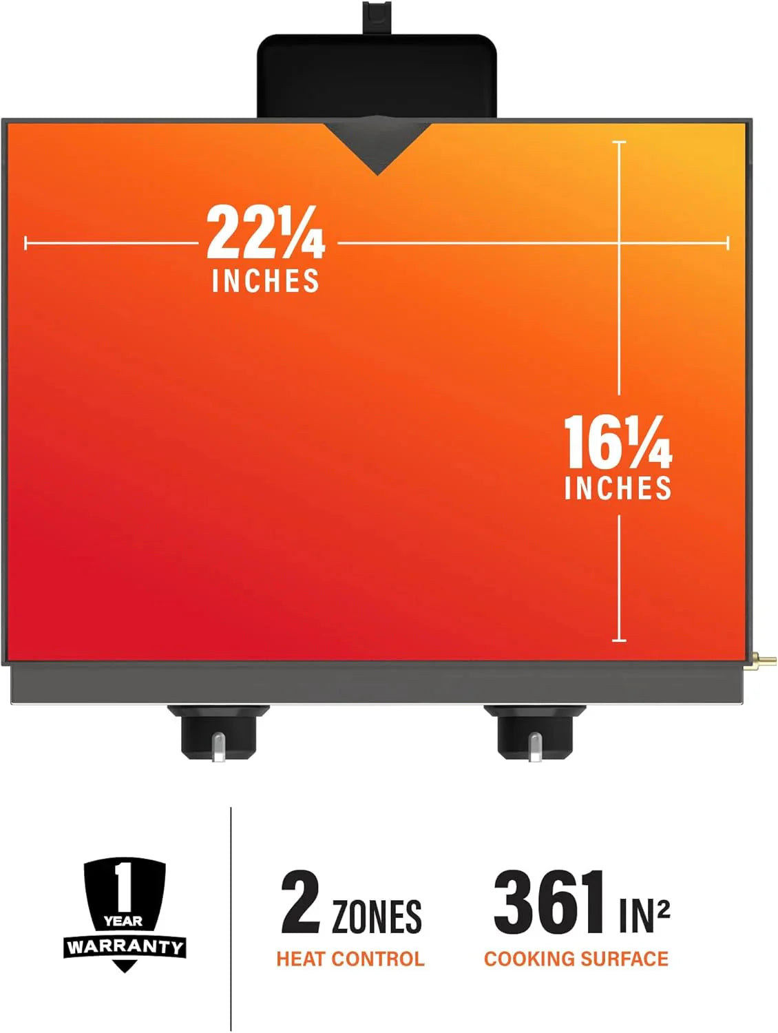 Blackstone 1666 22” Tabletop Griddle with Stainless Steel Faceplate, Powder Coated Steel, Black - image 26