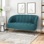 Christopher Knight Home Lupine Contemporary Fabric Loveseat with Hairpin Legs - image 6
