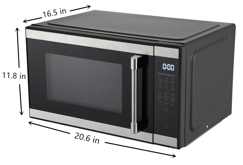 Hamilton Beach 1.1 cu ft Countertop Microwave Oven in Stainless Steel - image 2