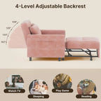 Sofa Bed Chair 3 in 1 Convertible Pullout Single Sleeper Chair Bed Spacious Multifunctional Sofa - image 41