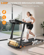 Foldable Treadmill for Home with Incline Extra Large Dual LED Screen Home Office Treadmills - image 7