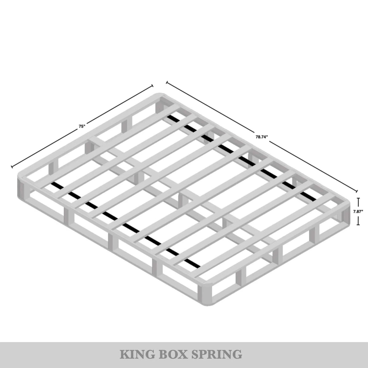CraftPorch Solid Wood 8-Inch Box Spring Foundation with Wood Slats - image 17