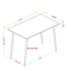 Cairo 5-Piece Counter Height Dining Table Set in Industrial Metal by Furniture of America - image 11