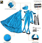 Air Yoga Equipment Set Includes: Blue Aerial Yoga Hammock and The Height-Adjustable Foldable Sturdy Durable KT Yoga Swing Stand Frame - image 4