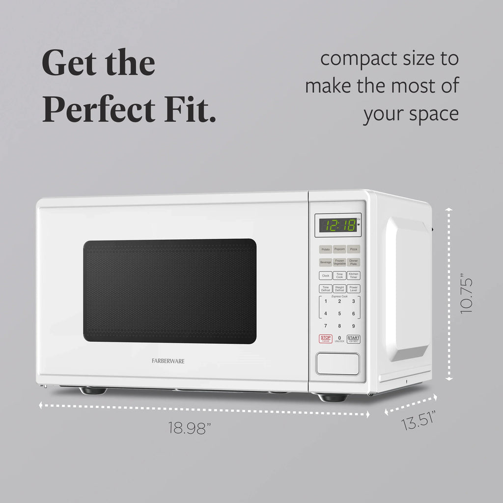 Farberware FMGZ09BKA 0.9 Cu. Ft. Microwave Oven, 900W, Digital Control, LED Display, 6 Cooking Presets, Black - image 23