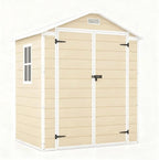 Patiowell 6x4 FT Plastic Outdoor Storage Shed with Floor, Resin Outdoor Storage Shed - image 7