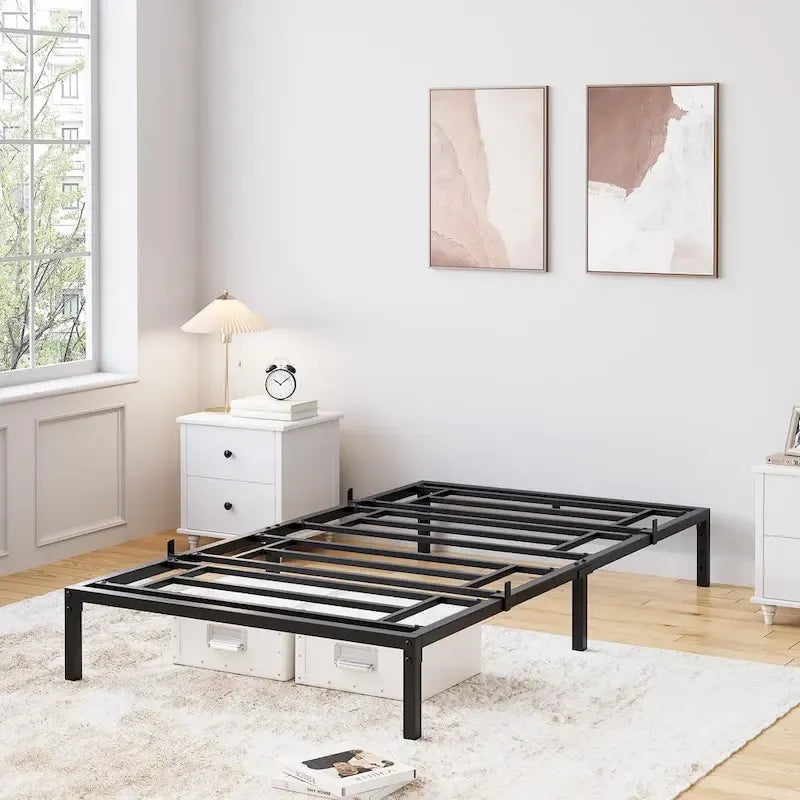 Sturdy Metal Platform Bed Frame - No Box Spring Required - image 9
