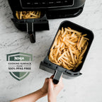 Ninja Foodi 10QT 6-in-1 DualZone Smart XL Air Fryer, 2 Independent 5QT Baskets, Smart Cook Thermometer, Match Cook, Smart Finish, Air Fry, Roast, Bake, Dehydrate, Reheat, Grey, DZ550 - image 13
