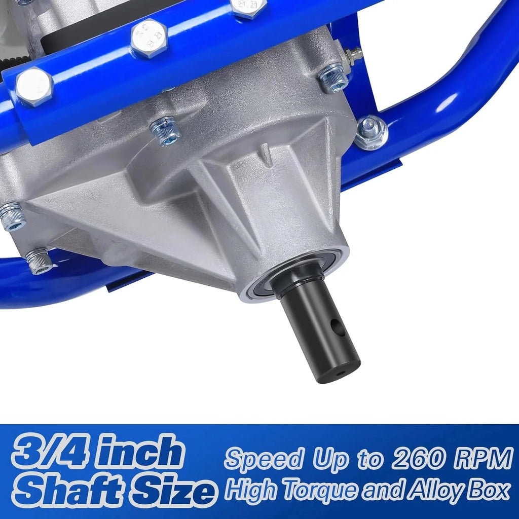 Post Hole Digger Gas Powered, 52cc 2.4 HP 2 Stroke Engine Earth Auger with 8" Drill Bit, EPA Compliant Post Hole Auger - image 4