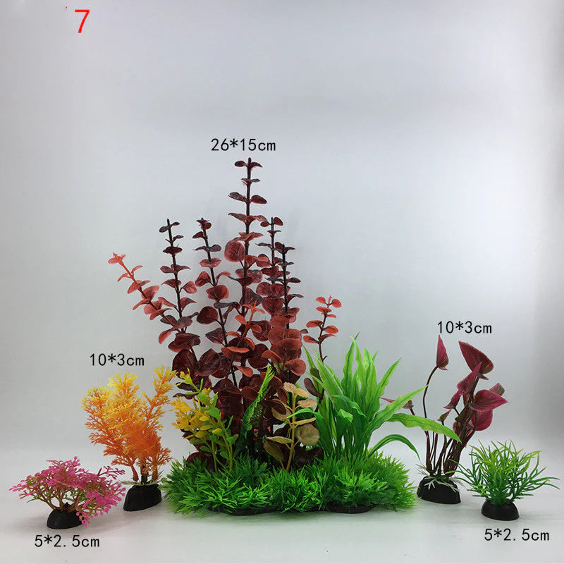 Fish Tank Decoration Simulation Water Plant Artificial Aquarium Landscaping Decor - image 19