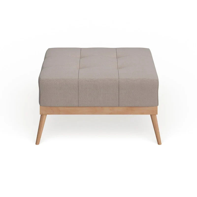 Christopher Knight Home Carson Lund Mid-Century Tufted Fabric Square Ottoman - image 14