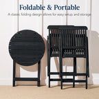 Best Choice Products 3-Piece Acacia Wood Bistro Set, Folding Patio Furniture w/ 2 Chairs, Table - Natural - image 60