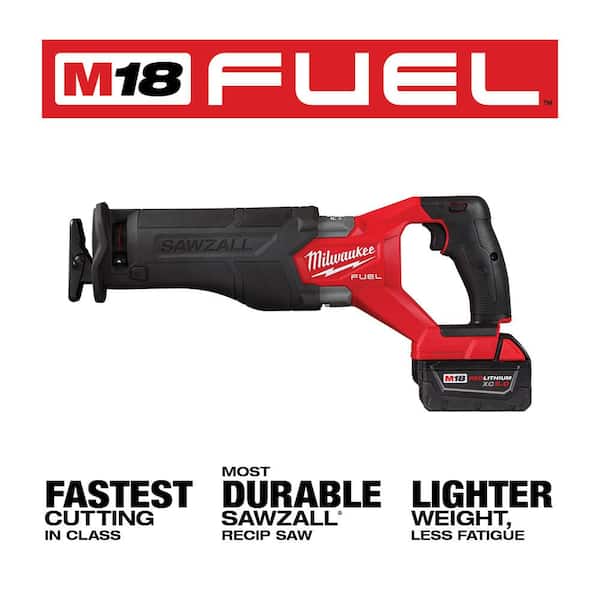 M18 FUEL GEN-2 18V Lithium-Ion Brushless Cordless SAWZALL Reciprocating Saw (Tool-Only) - image 3