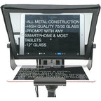 Glide Gear TMP100 Adjustable Teleprompter Beam Splitter 70/30 Glass w/ Carry Case - image 7