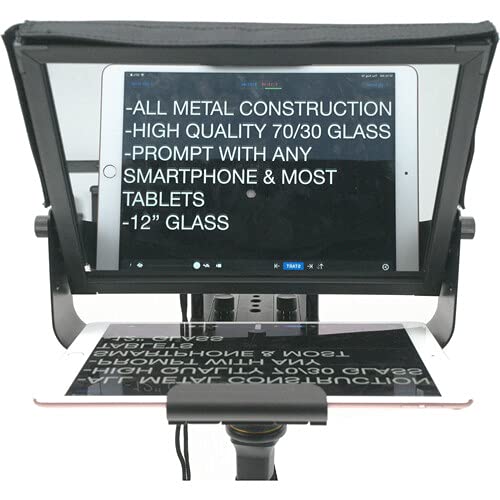 Glide Gear TMP100 Adjustable Teleprompter Beam Splitter 70/30 Glass w/ Carry Case - image 7