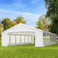 Outsunny 40'x20′ Heavy Duty Party Tent with Removable Sidewalls & Windows, White - image 1