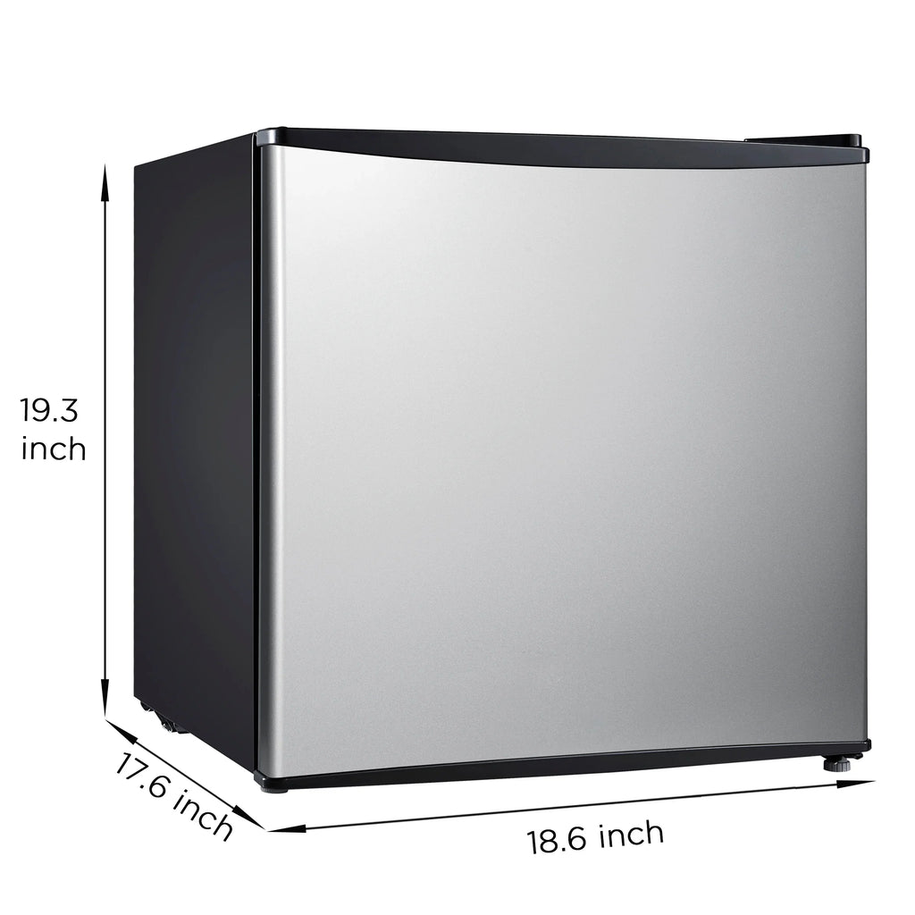 Mainstays 1.7 Cu. ft. Single Door Mini Refrigerator, Stainless Steel Look - image 7