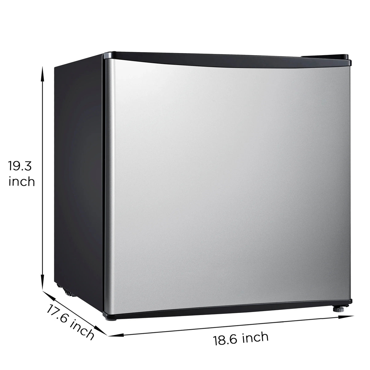 Mainstays 1.7 Cu. ft. Single Door Mini Refrigerator, Stainless Steel Look - image 7