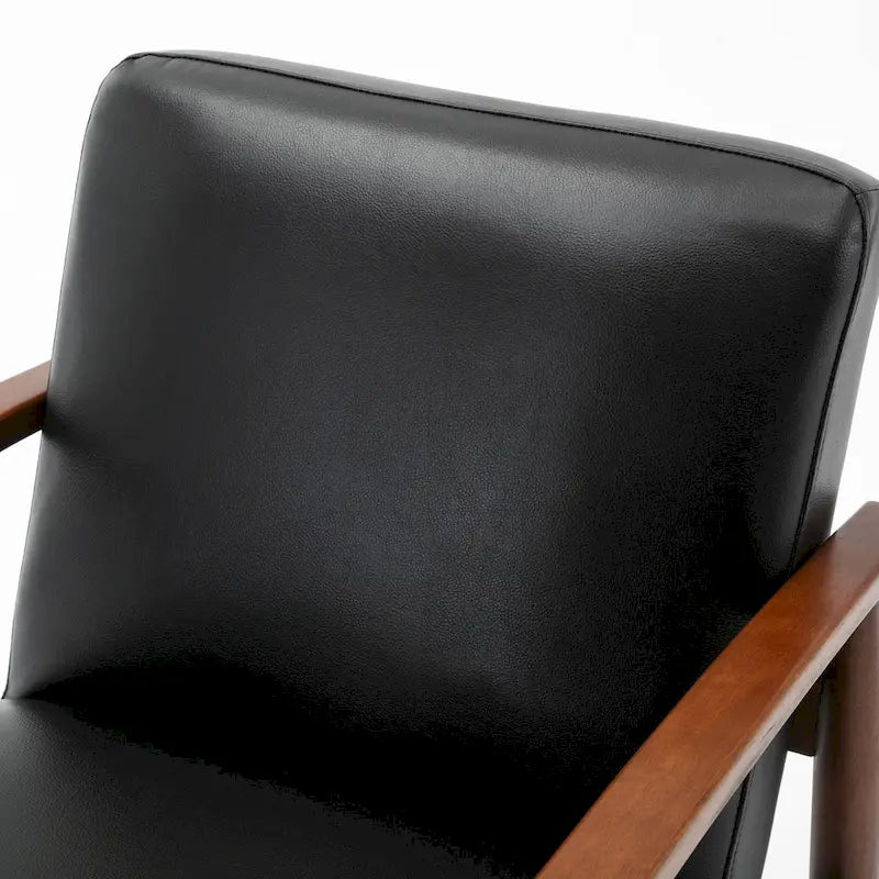 Greyson Living Anna Faux Leather Accent Chair with Wood Base - image 6