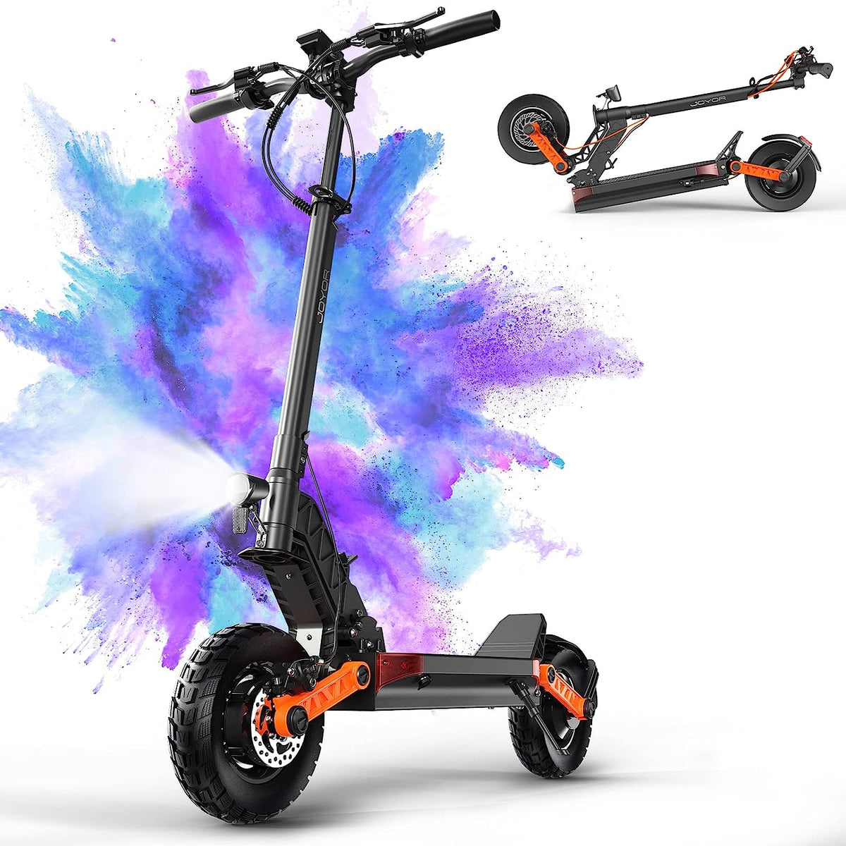 Up to 37 MPH Tire Hydraulic Brake Adult Electric Scooter - image 1