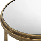 David Frisch Set of 2 Iron and Glass Nesting Tables by Porch & Den - image 6