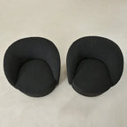 Set of 2 KINWELL 34-Inch Wide Upholstered Swivel Barrel Chairs - image 27