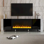 Contemporary TV Stand with Electric Fireplace - Fits TVs Up to 78 Inches - image 3