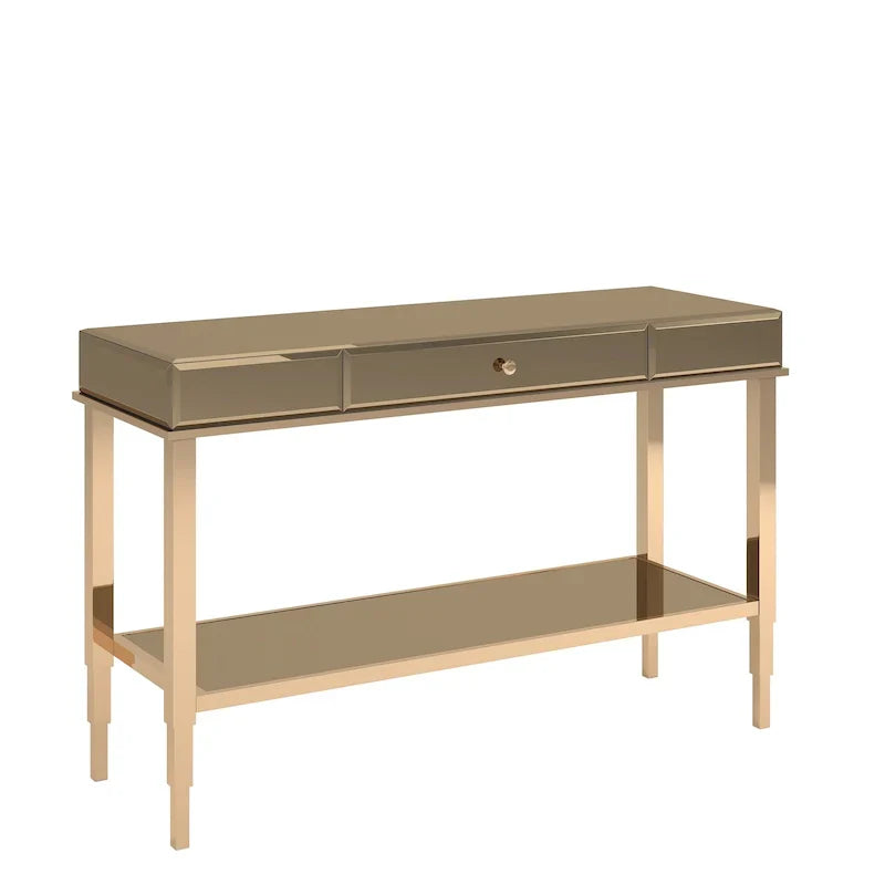 iNSPIRE Q Bold Camille Mirrored Console Table TV Stand with Drawer - image 2