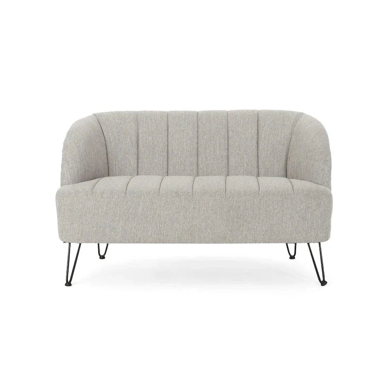 Christopher Knight Home Lupine Contemporary Fabric Loveseat with Hairpin Legs - image 23