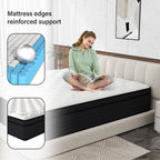 CICIMLU 12 inch Queen Mattress,Gel Memory Foam & Spring Hybrid Medium Comfort Mattress in a Box,CertiPUR-US - image 3