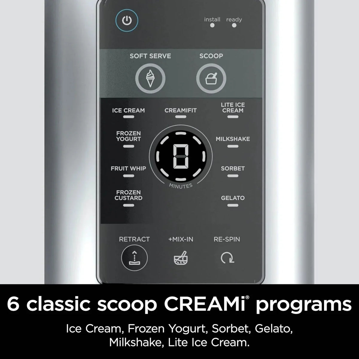 Ninja Swirl by CREAMi Ice Cream and Soft Serve Maker, Sorbet, Milkshake, Frozen Yogurt, Low Calories Program & More, 13-in-1, Soft Serve Handle, (2) CREAMi Swirl 16oz Pints, For Kids & ALL ages, NC701 - image 5