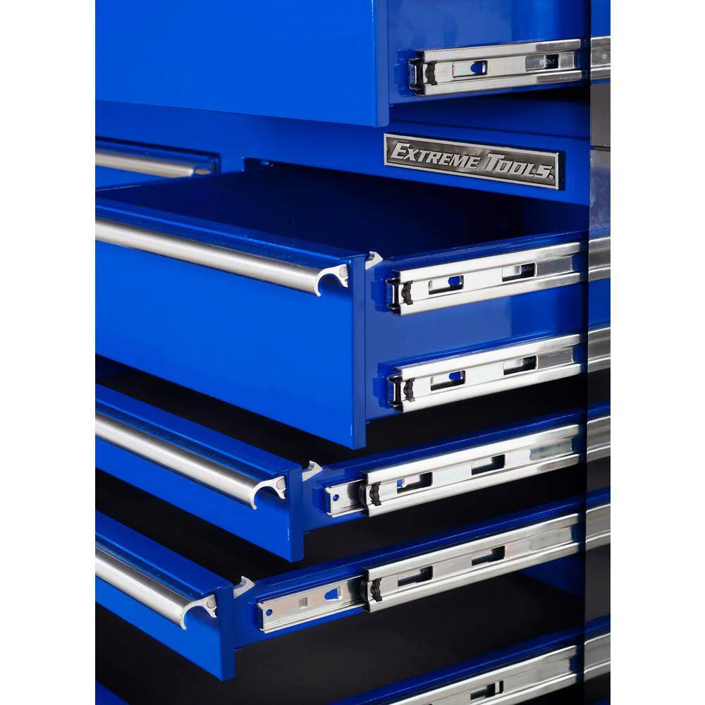 Extreme Tools THD Series 55 in. 12-Drawer Roller Cabinet Tool Chest in Blue THD552112RCBL - image 4