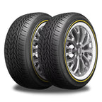 2 Vogue Tyres Custom Built Radial 235/55R17 99H White/Gold Sidewall Tires 460AA 0.3080.931 / 235/55/17 / 2355517 - image 1