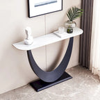 Contemporary Console Table with Elegant Design, Metal Frame, and Adjustable Foot Pads for Entryway - image 2