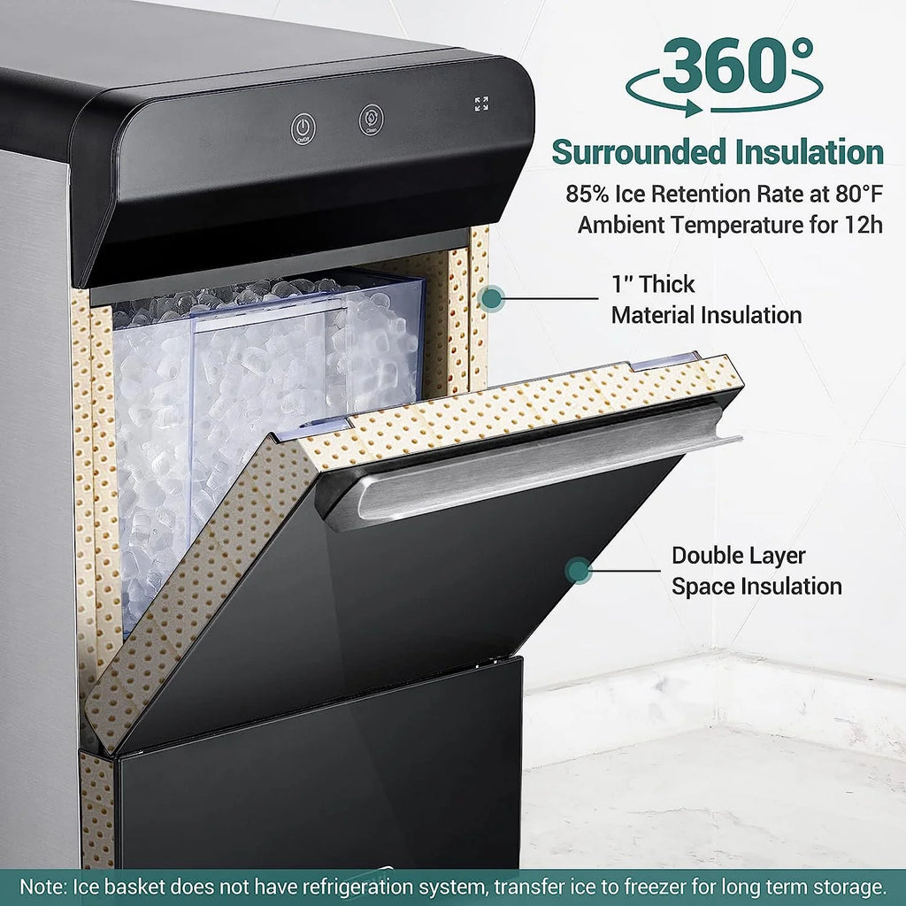 V2.0 Countertop Nugget Ice Maker / Self Cleaning Pellet Ice Maker / Open and Pour Refill / Stainless Steel Housing / - image 12