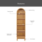 Better Homes & Gardens Juliet Narrow Arch Bookcase, Deep Green and Light Honey - image 33