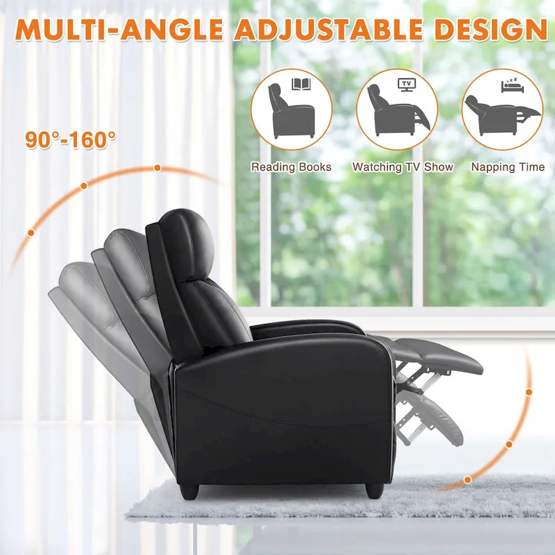 Versatile Recliner Chair with 8 Massage Settings and Lumbar Support for Ultimate Relaxation and Home Theater Experience - image 6