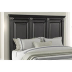 Roundhill Furniture Renova Vintage Black Wooden Bedroom Collection - image 5