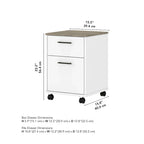 Bush Furniture Key West Mobile File Cabinet with 2 Drawers - image 30
