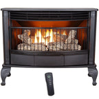 Procom Vent less Dual Fuel Gas Stove - 25,000 BTU, Remote Control, Black Finish - Model# QNSD250RT - image 1